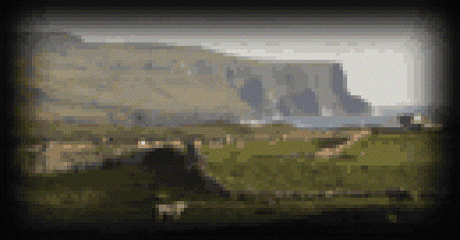 The Doolin countryside and the Cliffs of Moher